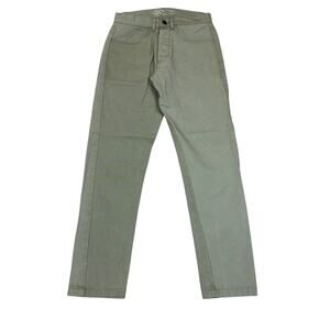 Alex Crane Canvas Cham Green Chino Pants Men's 28x29 Minimalist